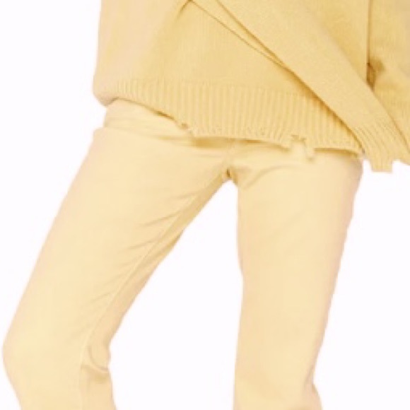 Sandrine Rose xFree People Sunflower Beige Straight Leg Jeans Sz27 - Picture 7 of 16